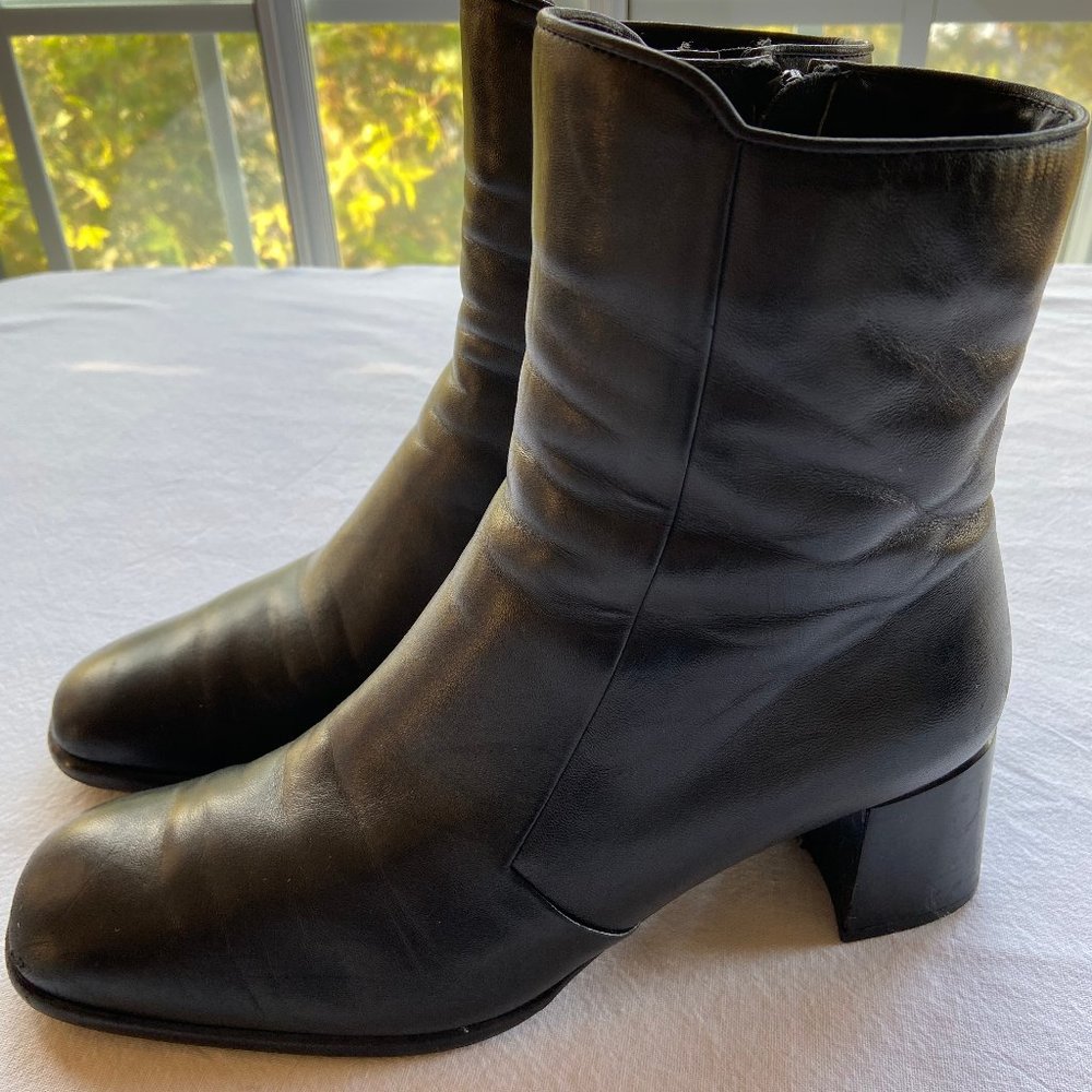 Salvatore Ferragamo Ankle Boots Black Bootie Italy